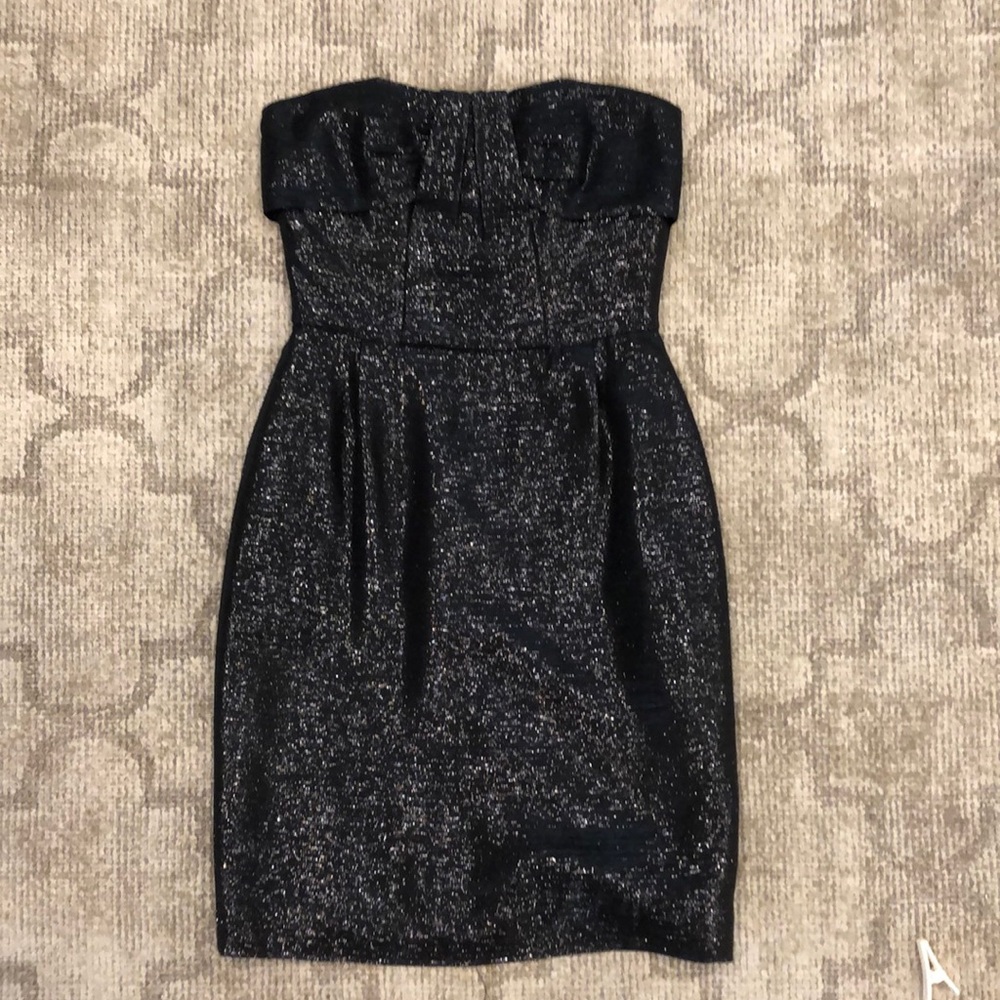 Kate Spade Black Strapless Dress Sz 4